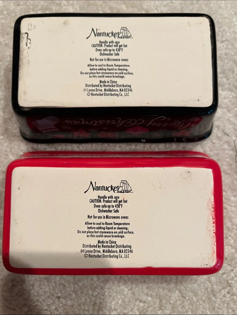 Ceramic Mini Loaf Dishes - Christmas - EC